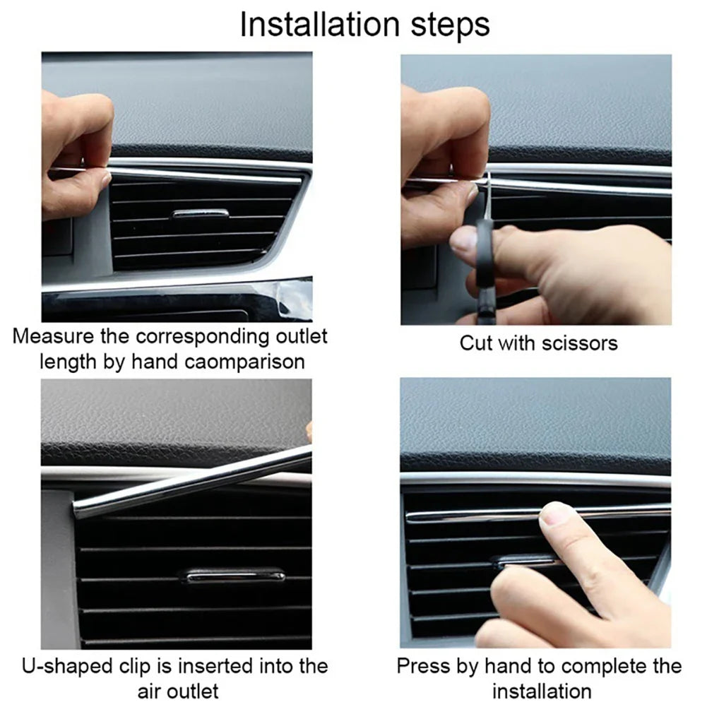 Bandes flexibles décoration moulage voiture 1/3/5M Moulures intérieures.