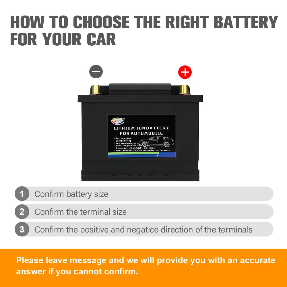 Batterie LifePO4 L2-400 12 V 50 Ah CCA1200 pour véhicules à moteur, tous types de véhicules, camping-cars, remorques solaires, bateaux, camping-cars, batterie au lithium