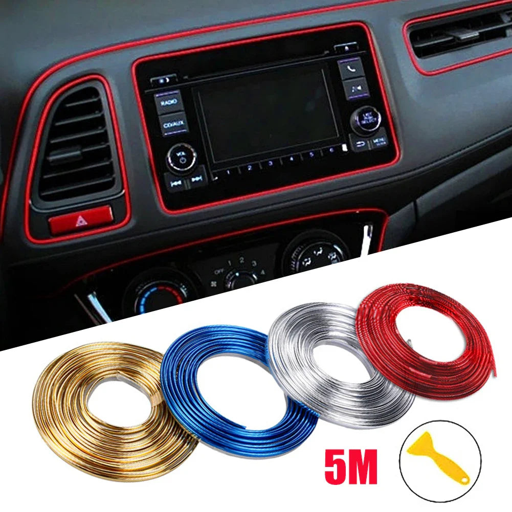 Bandes flexibles décoration moulage voiture 1/3/5M Moulures intérieures.