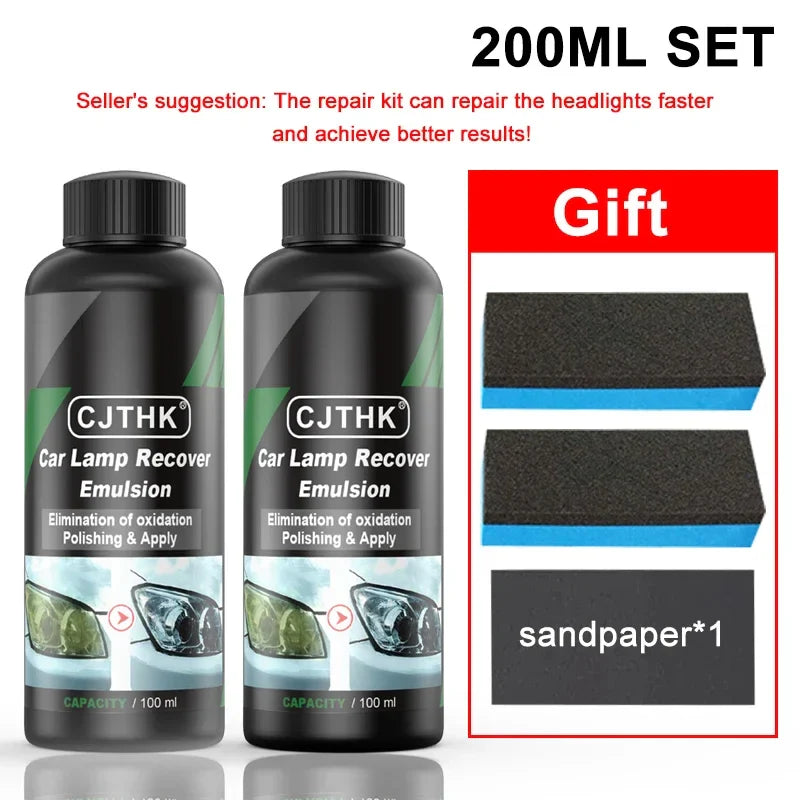 Kits polissage restauration phares voiture, - 200ml set