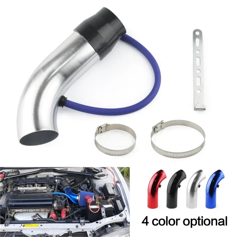 Tube d’admission d’air froid aluminium 3’’ 75 mm voiture,