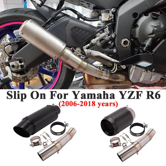 Système d’échappement lacet moto Yamaha YZF R6 2006 – 2018 2019 modifier tuyau à liaison centrale silencieux