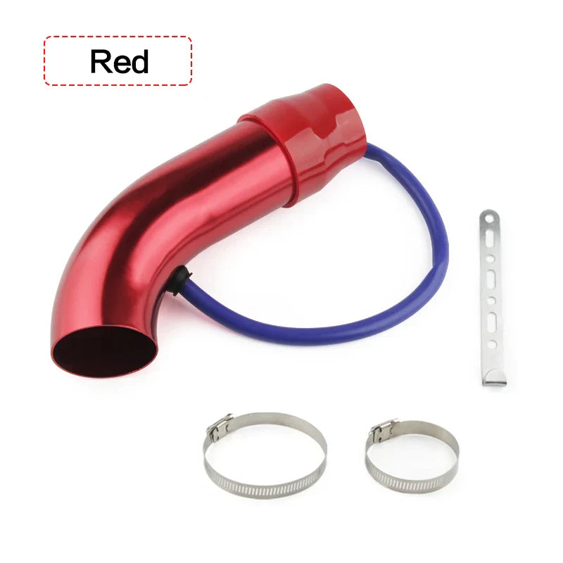 Tube d’admission d’air froid aluminium 3’’ 75 mm voiture, - Red