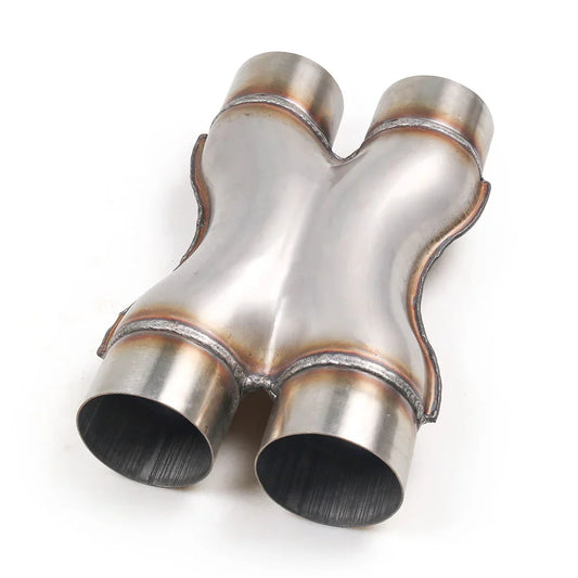 Système d’échappement voiture X-PIPE 2.25’’ 2.5’’ 3’’ entrée/sortie voiture