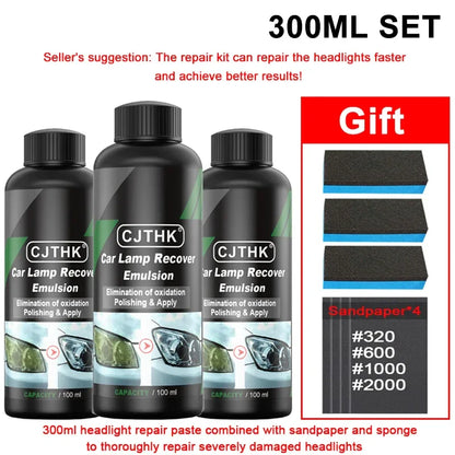 Kits polissage restauration phares voiture, - 300ml set