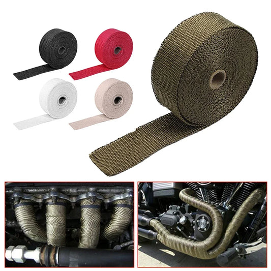 Rouleau De 5M Bouclier Thermique Pour Échappement Moto Bande D’échappement En Fibre Verre T