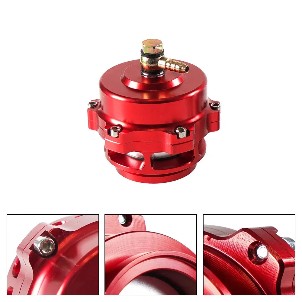 Soupape de décharge turbo universelle 50 mm BOV avec bride en V en aluminium soudée, ressorts 6 PSI + 18 PSI
