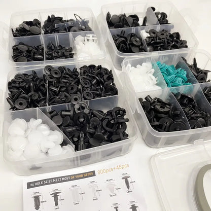 Kit clips fixation 800 pièces-100 pièces,