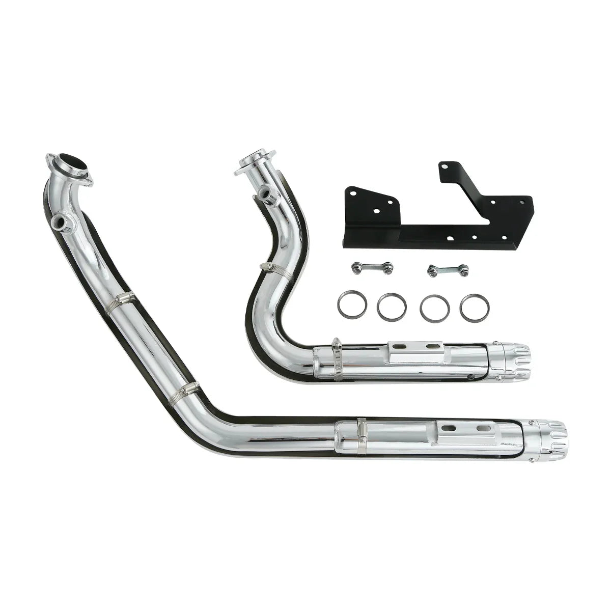Silencieux d’échappement décalés Shortshots Harley Sportster XL 1200 883 2004-2013.