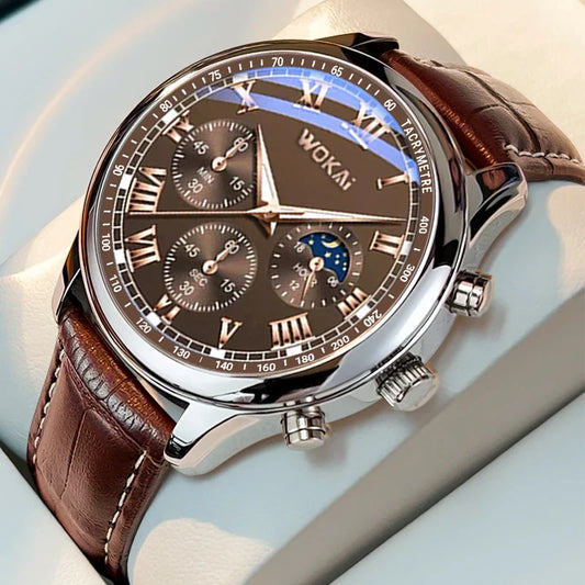 Montre à quartz luxe.