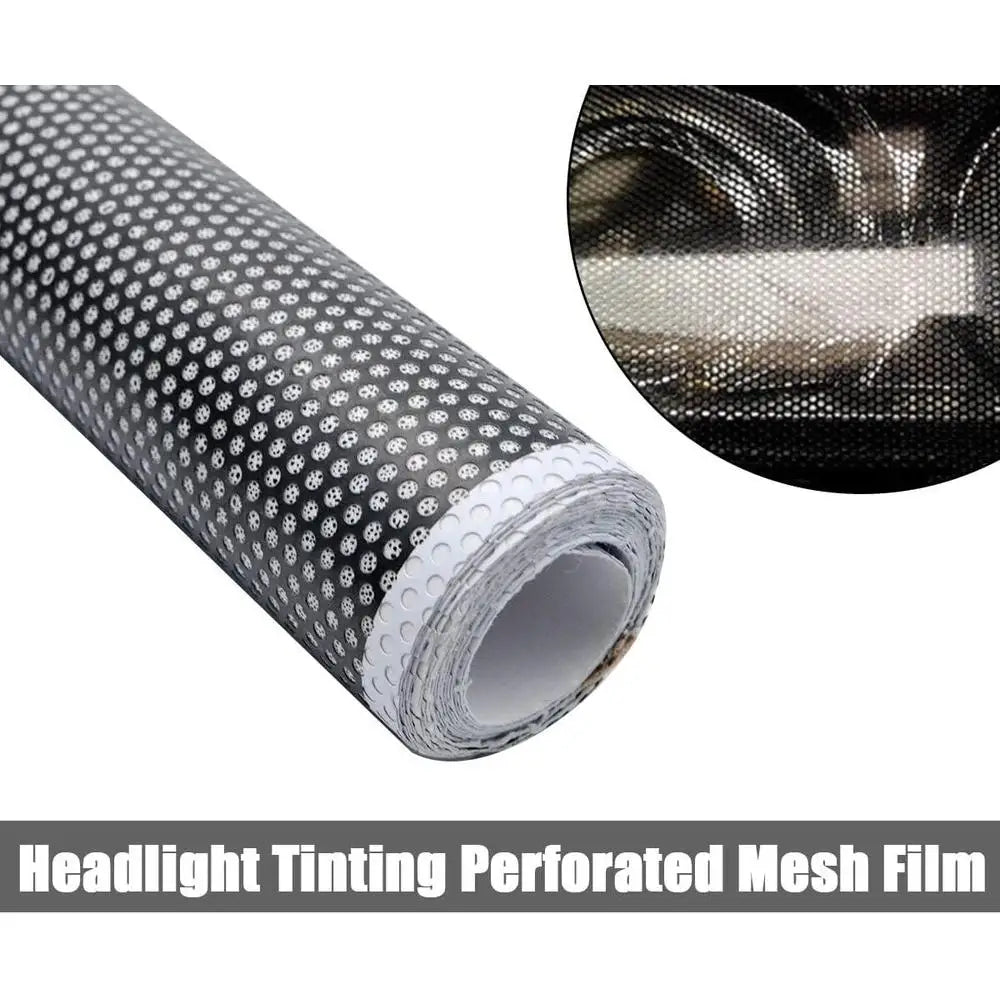 Film En Nid D’abeille Pour Voiture 30 X 106 Cm Autocollants Pvc Feux Arrière Et Antibrouillard
