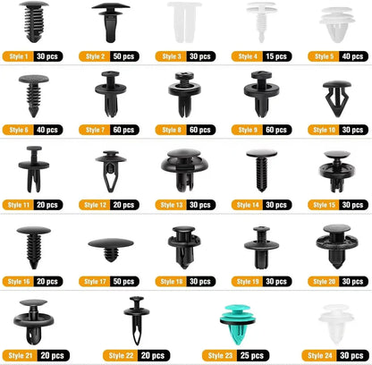 Kit clips fixation 800 pièces-100 pièces,