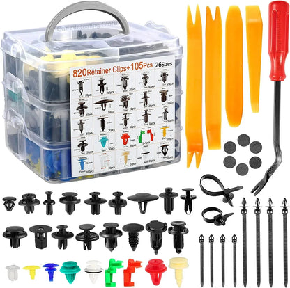 Kit clips fixation 800 pièces-100 pièces,