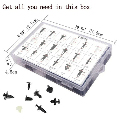 Kit clips fixation 800 pièces-100 pièces,