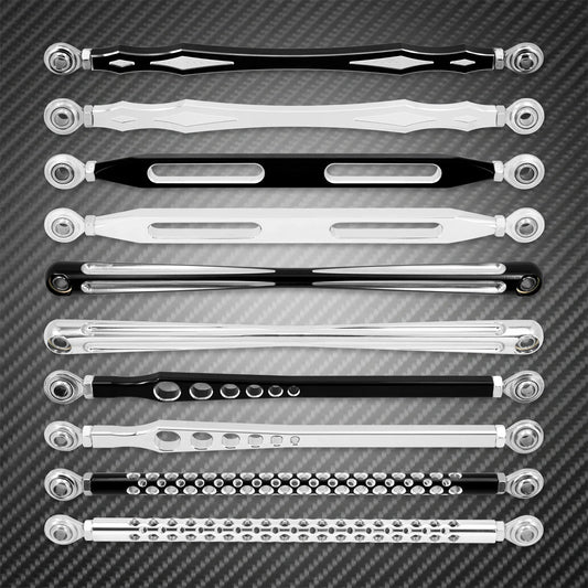 Levier de changement de vitesse pour moto, 330mm, en aluminium noir/Chrome, pour Harley Softail Touring Street Electra Glide Fat Boy 86-Up