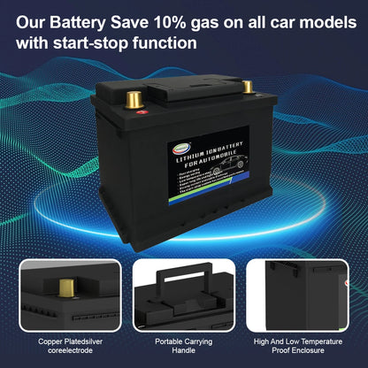 Batterie LifePO4 L2-400 12 V 50 Ah CCA1200 pour véhicules à moteur, tous types de véhicules, camping-cars, remorques solaires, bateaux, camping-cars, batterie au lithium