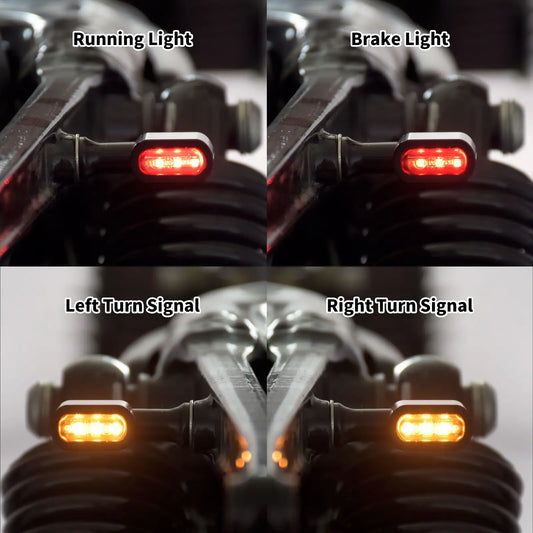 Mini LED clignotant frein indicateur feu marche toute marque moto.
