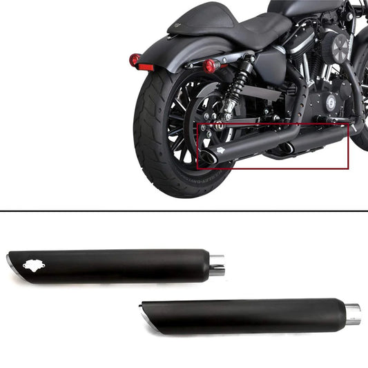 Silencieux d’échappement noir/chrome custom,