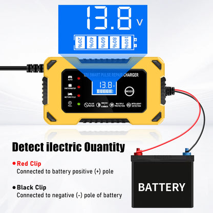 Chargeur de batterie de voiture, 12 V 6 A, intelligent et automatique,