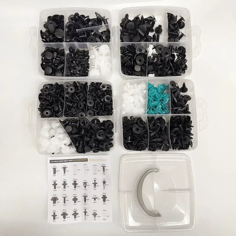 Kit clips fixation 800 pièces-100 pièces,
